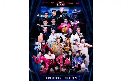 Dàn ca sĩ đình đám Vpop hóa thân thành chiến binh trong poster chính thức The Heroes 2021