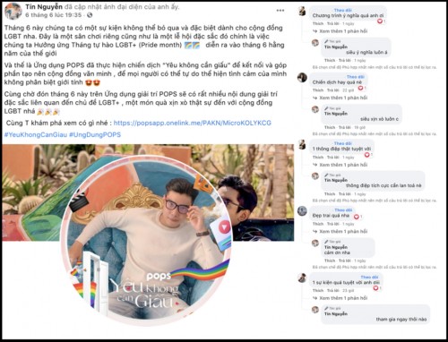 Loạt Hot Face “thay áo” Facebook với avatar cầu vòng hưởng ứng tháng Tự hào LGBT+