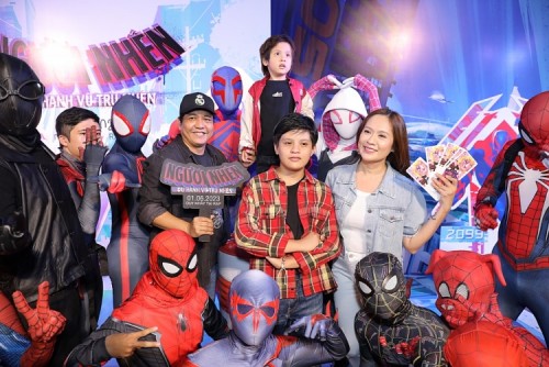 'Bé An' Hạo Khang của 'Đất rừng phương Nam' hào hứng tham gia buổi ra mắt 'Spider-Man: Across the Spider-Verse'