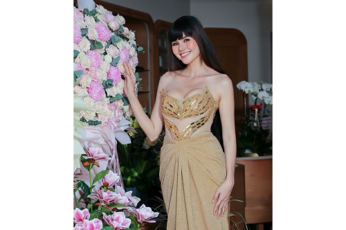 Hoa hậu Kim Nguyên tất bật tập luyện cho chuyến giao lưu văn hóa tại Nhật Bản