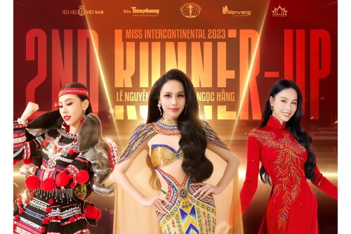 Lê Nguyễn Ngọc Hằng vinh danh Á hậu 2 tại Hoa hậu Liên lục địa 2023