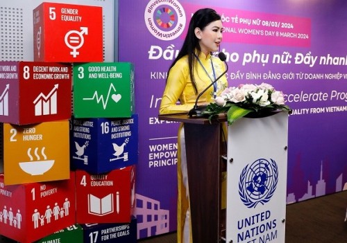 CEO IPPG  phát biểu tại diễn đàn của UN Women nhân ngày Quốc tế Phụ nữ