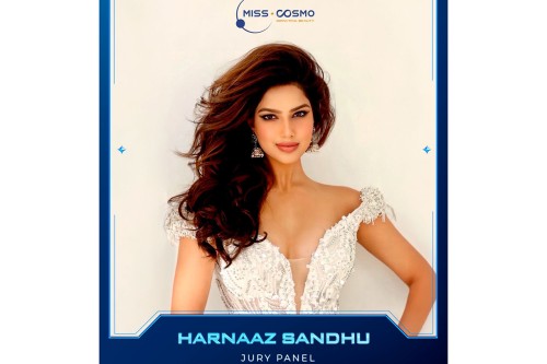 MISS UNIVERSE 2021 - HARNAAZ SANDHU LÀM GIÁM KHẢO MISS COSMO 2024