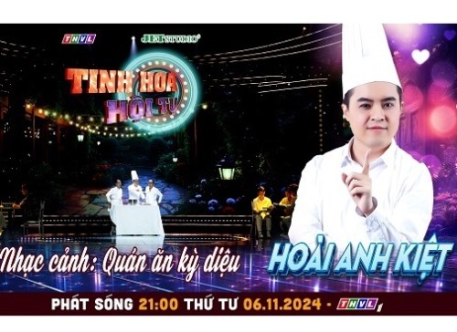 [Clip]Con trai nghệ sĩ Hoài Thanh hóa đầu bếp, trổ tài chế biến âm nhạc đa màu sắc