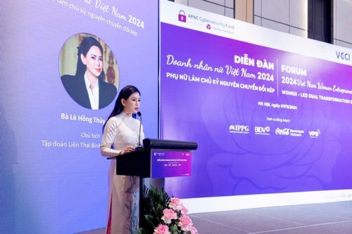 CEO IPPG phát biểu tại Diễn đàn doanh nhân nữ Việt Nam 2024: Nữ lãnh đạo là nhân tố quan trọng trong kỷ nguyên chuyển đổi kép