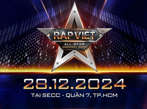 Rap Việt All-star Concert 2024 chính thức được tổ chức vào ngày 28/12 tại Tp.HCM