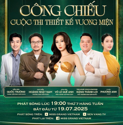 Lên sóng cuộc thi Thiết kế Trang phục Văn hoá Dân tộc, Thiết kế Vương miện tại Miss Grand Vietnam 2025 