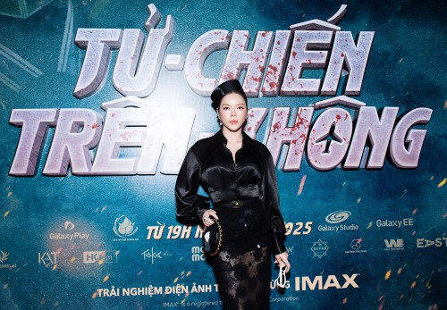 Lý Nhã Kỳ diện thời trang sắc đen dự ra mắt phim Tử chiến trên không gây chú ý với vẻ ngoài quyền lực