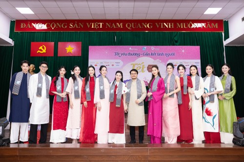 DÀN HOA HẬU NHÀ SEN VÀNG THỰC HIỆN TẾT HẠNH PHÚC 2026